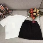gucci short sleeve+jacquard denim half skirt set (1)