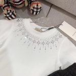 gucci short sleeve+jacquard denim half skirt set (1)