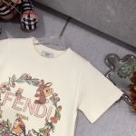fendi 25 SS Prinnted cotton tshirt (1)