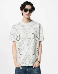 LV Embroidered Cotton T-Shirt