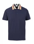 burberry check collar cotton tshirt (5)