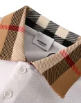 burberry check collar cotton tshirt (5)