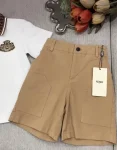 fenndi turn up polo shirt+embroidered slub shorts (7)