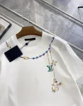 lv cotton printed round neck tshirt (1)