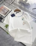 lv cotton printed round neck tshirt (1)