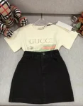 Peter rabbit X Gucci tshirt+Gucci jacquard denim half skirt